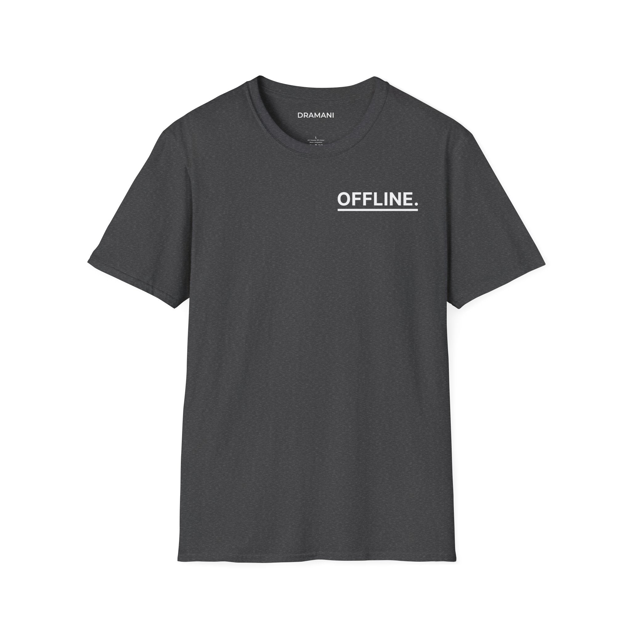 OFFLINE Graphic T-Shirt | Minimal Text Tee | Digital Detox Streetwear