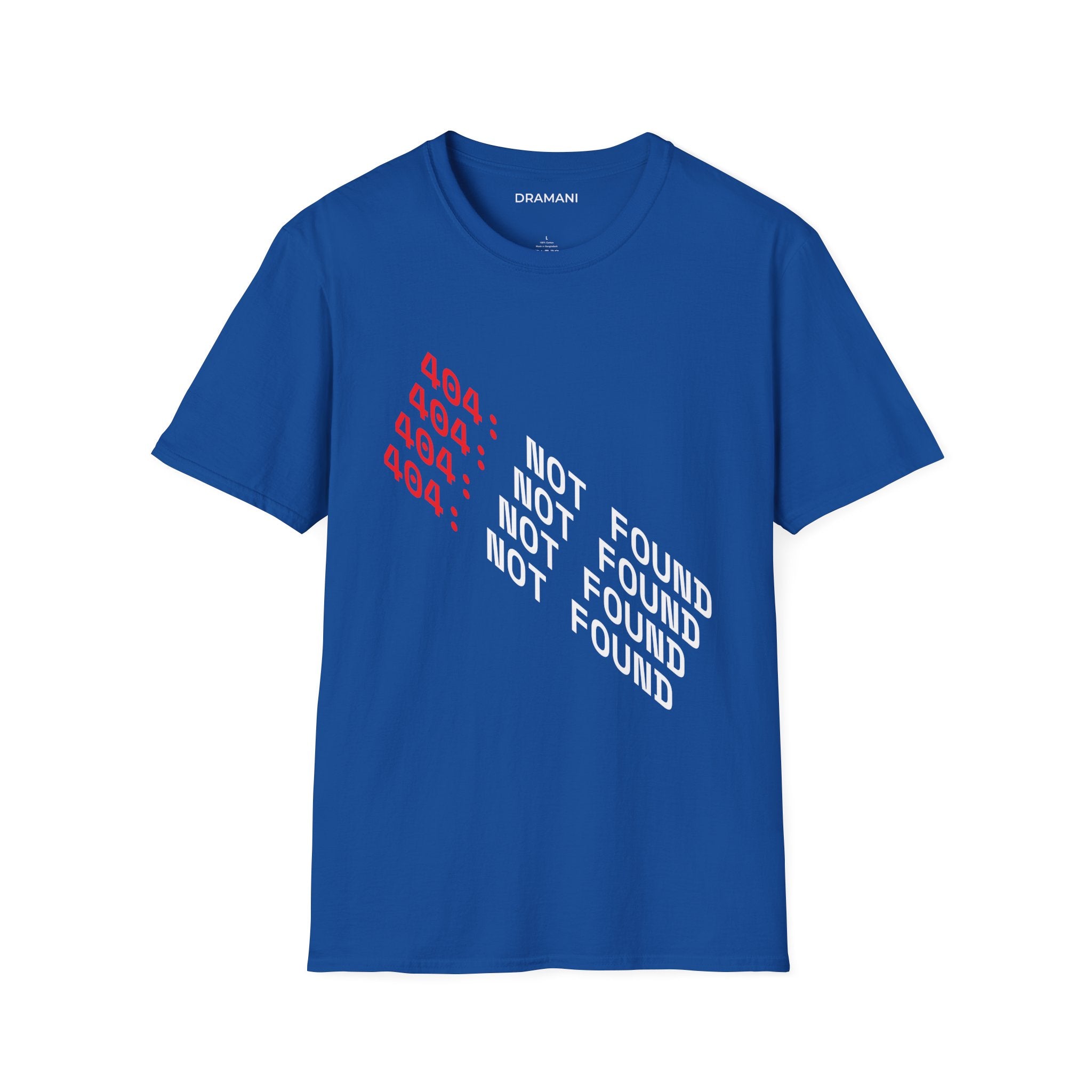 404 Not Found Graphic T-Shirt | Tech Error Statement Tee | Modern Minimal Streetwear