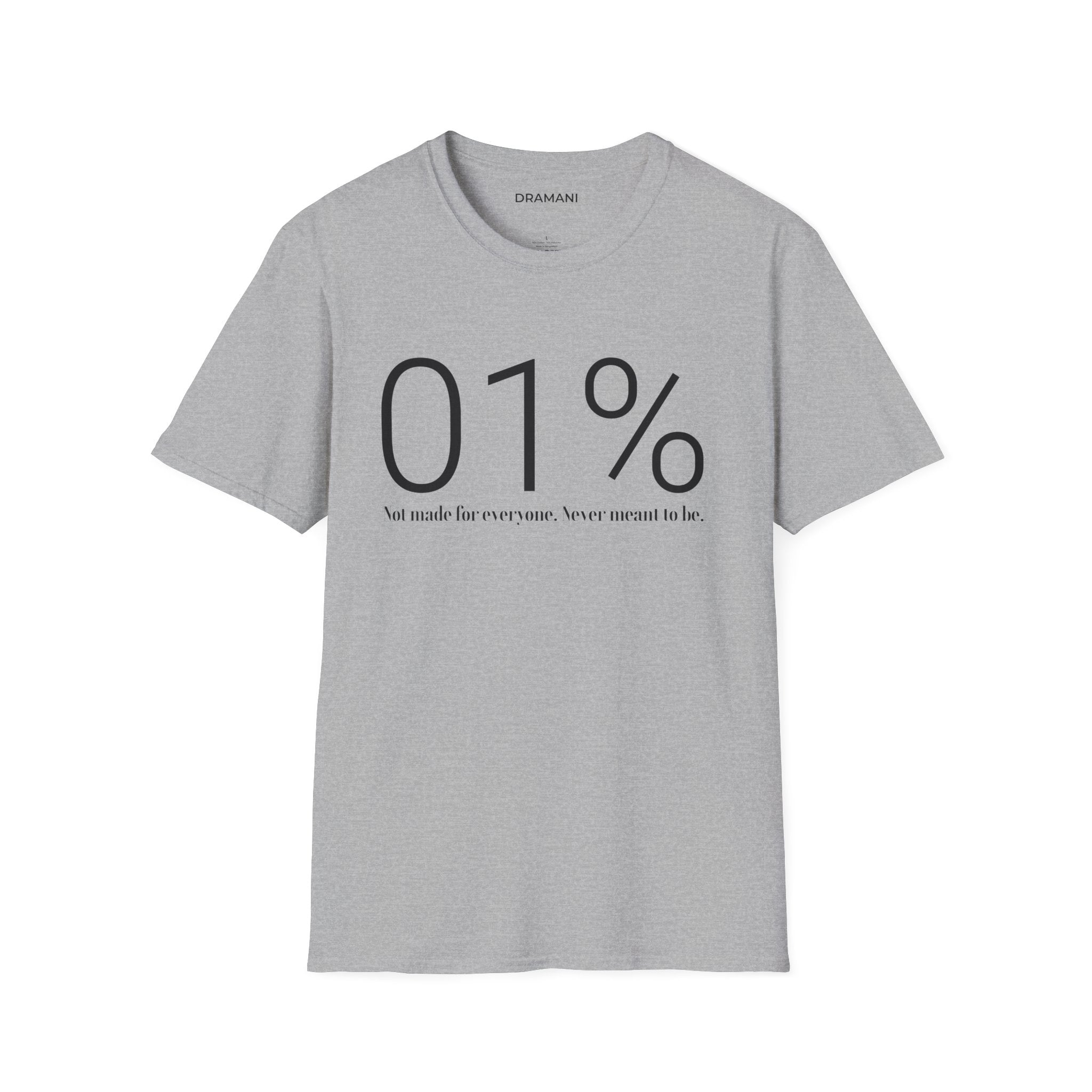 01% Graphic T-Shirt | Minimal Exclusive Statement Tee