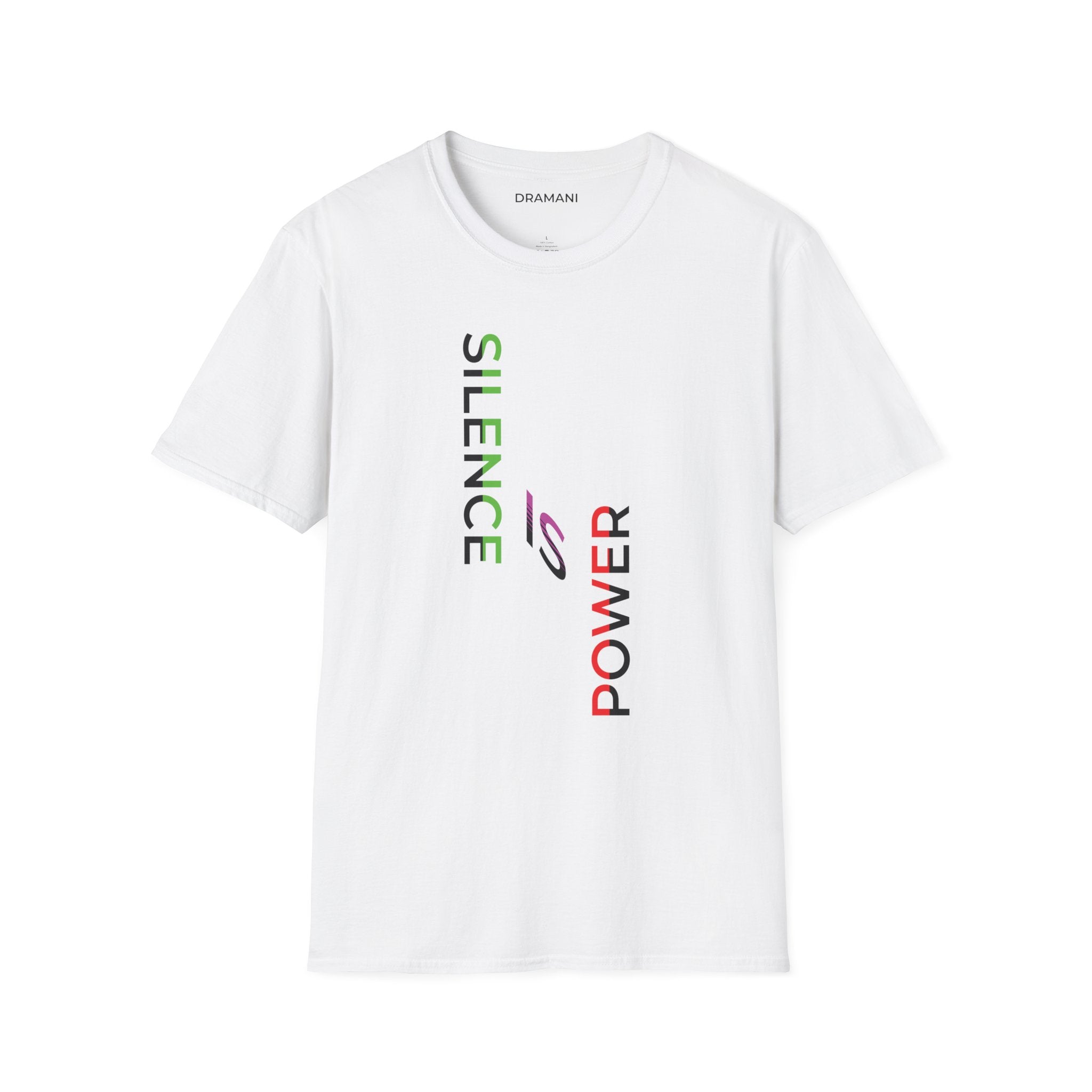 Silence Is Power Graphic T-Shirt | Minimal Statement Text Tee | Modern Streetwear