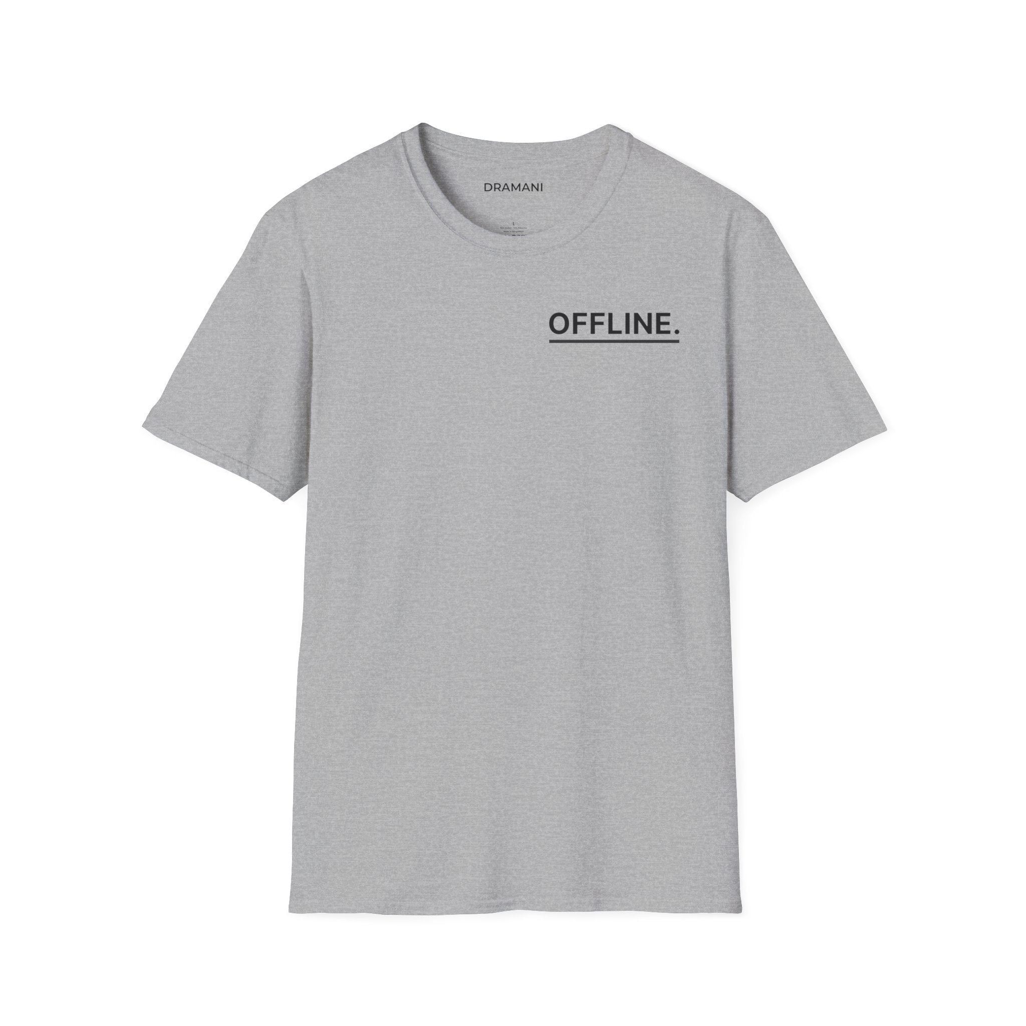 OFFLINE Graphic T-Shirt | Minimal Text Tee | Digital Detox Streetwear