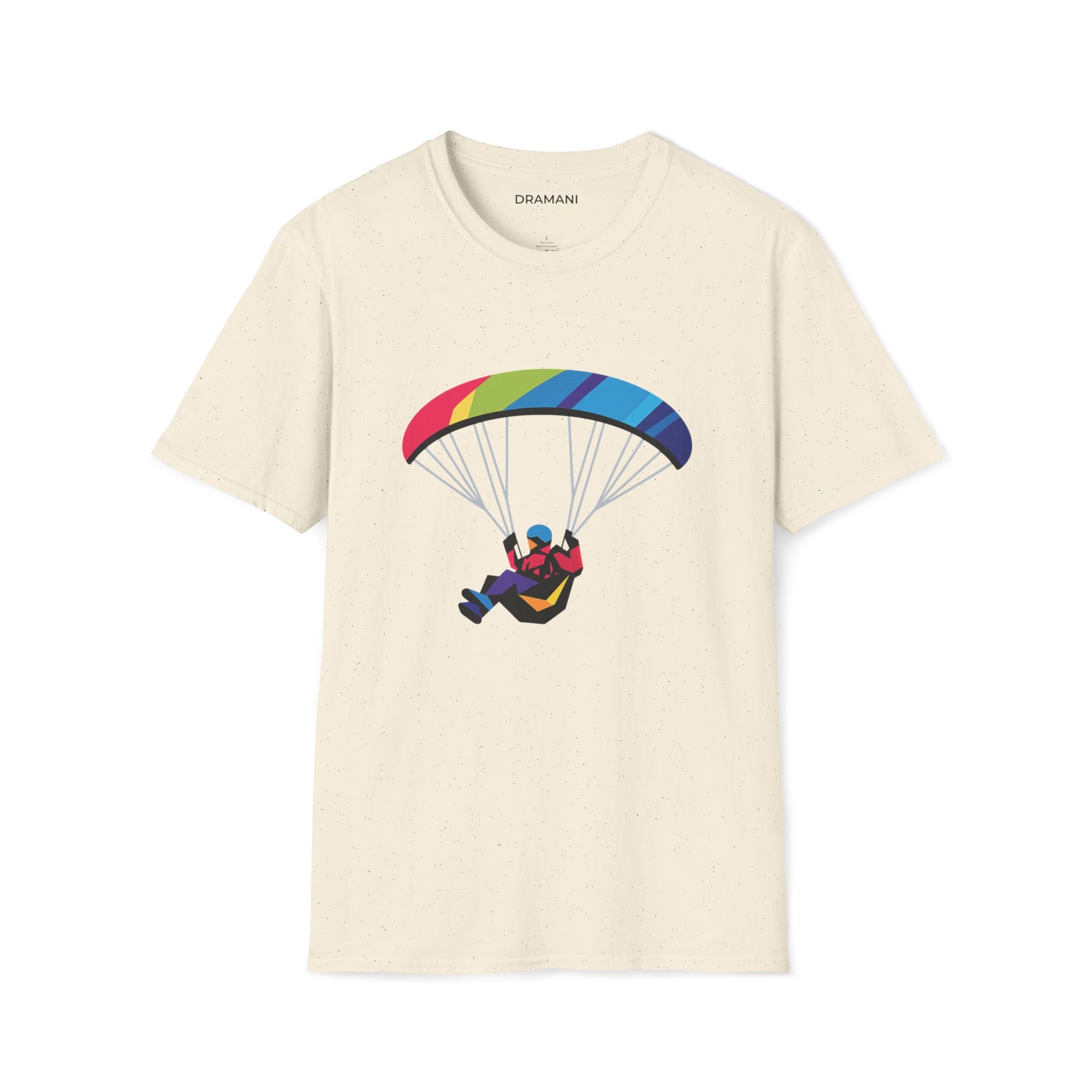 Paragliding Graphic T-Shirt | Colorful Adventure Sport Tee | Outdoor Freedom Design
