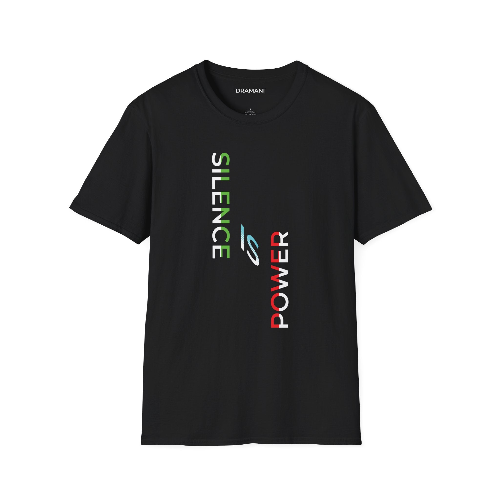 Silence Is Power Graphic T-Shirt | Minimal Statement Text Tee | Modern Streetwear