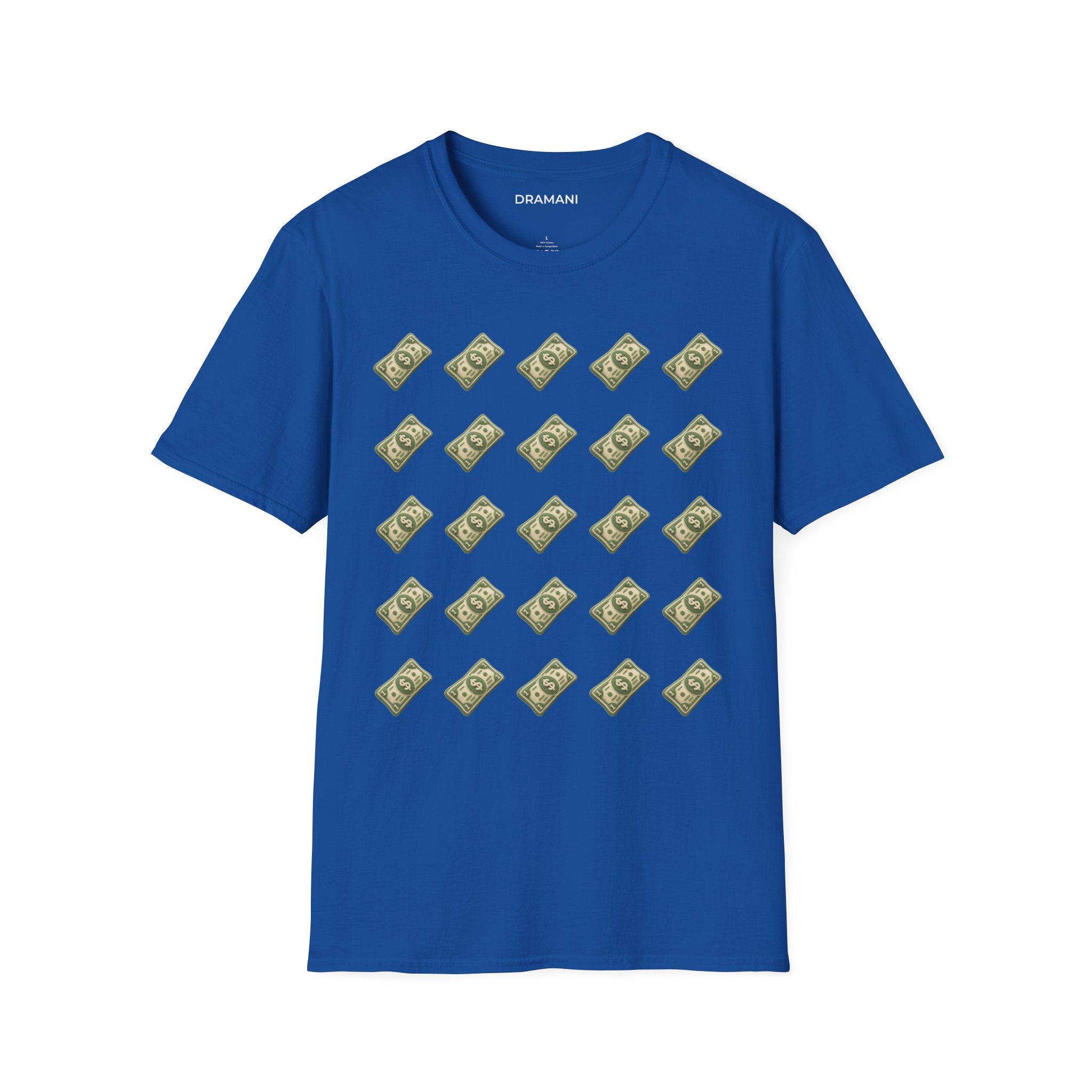 Money Pattern Graphic T-Shirt | Minimal Cash Print Tee | Clean Lifestyle Streetwear