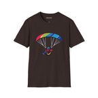 Paragliding Graphic T-Shirt | Colorful Adventure Sport Tee | Outdoor Freedom Design