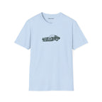 Minimal Vintage Car Graphic T-Shirt | Classic Coupe Outline Tee | Automotive Streetwear