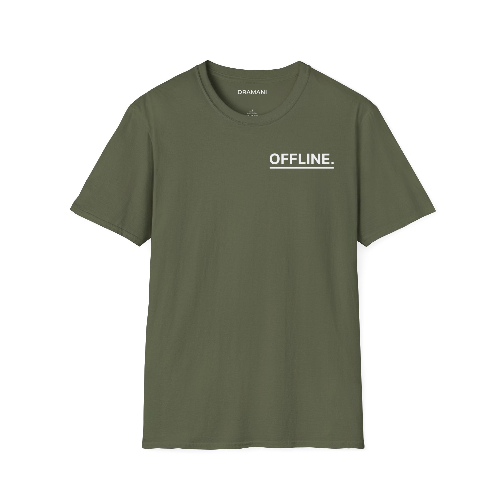 OFFLINE Graphic T-Shirt | Minimal Text Tee | Digital Detox Streetwear