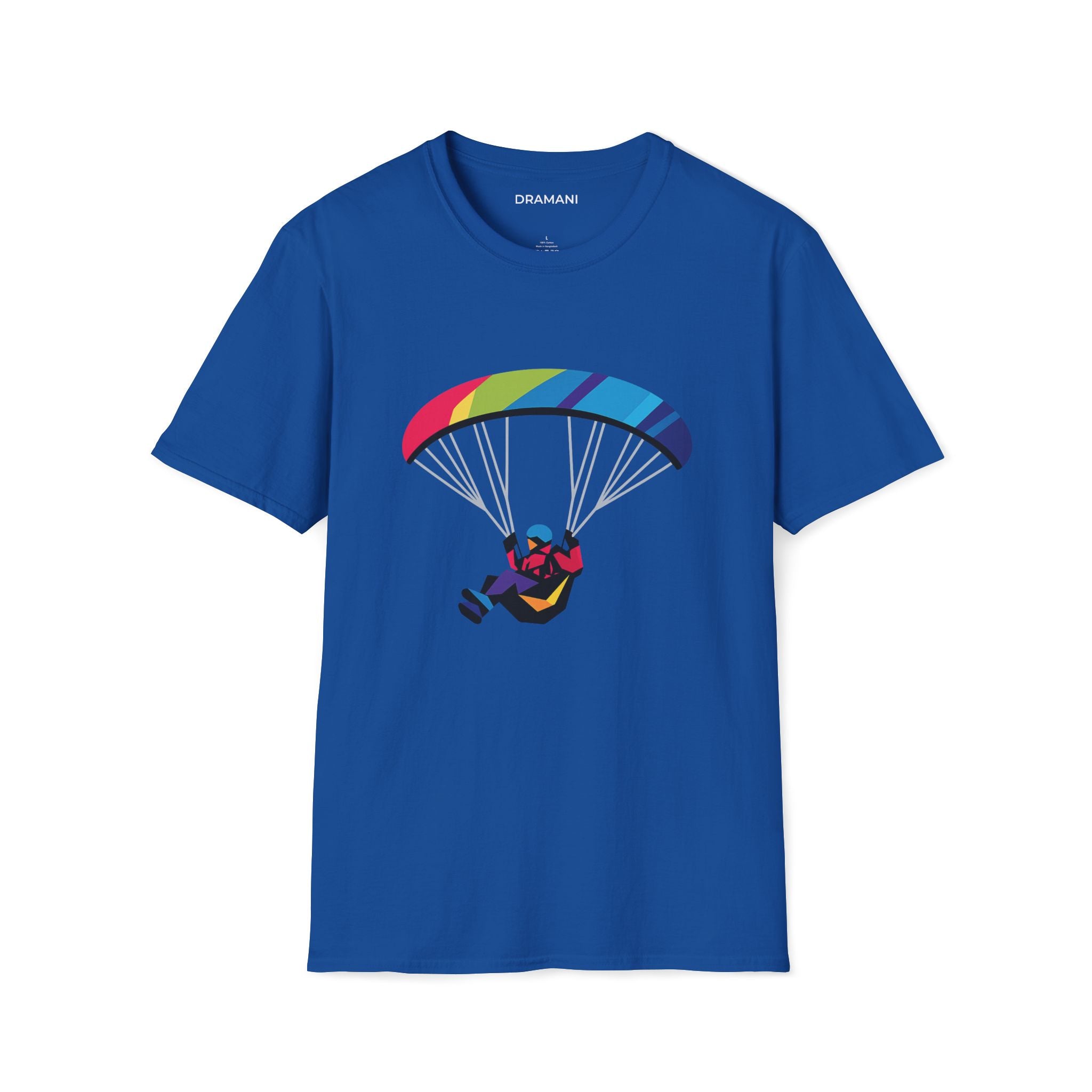 Paragliding Graphic T-Shirt | Colorful Adventure Sport Tee | Outdoor Freedom Design