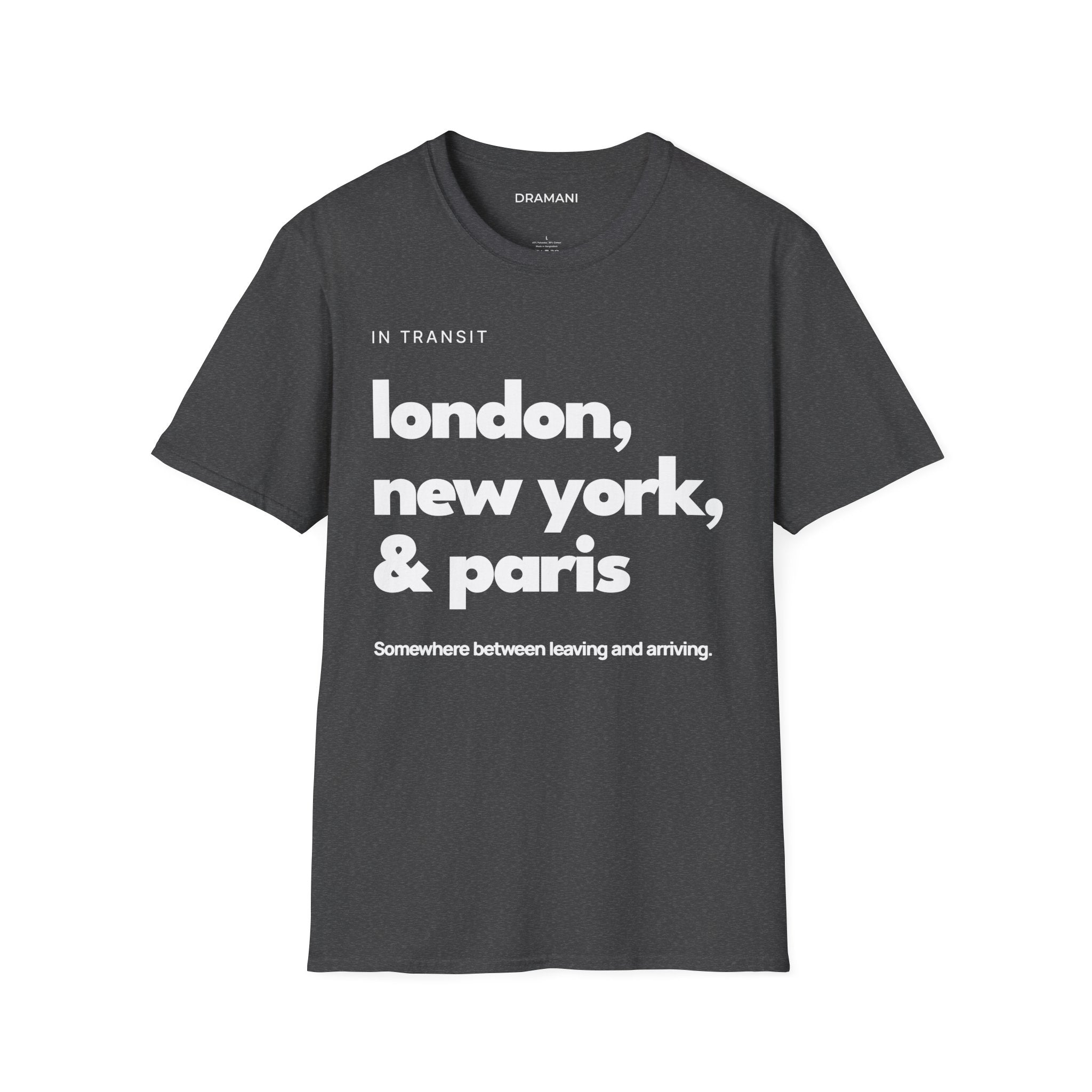 In Transit T-Shirt | London New York Paris Graphic Tee