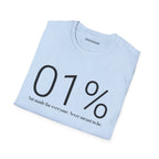 01% Graphic T-Shirt | Minimal Exclusive Statement Tee