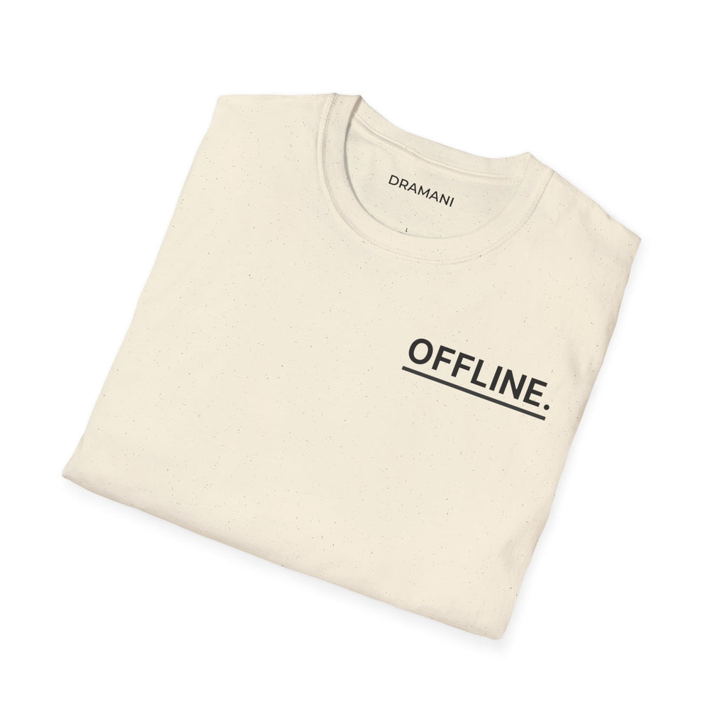 OFFLINE Graphic T-Shirt | Minimal Text Tee | Digital Detox Streetwear