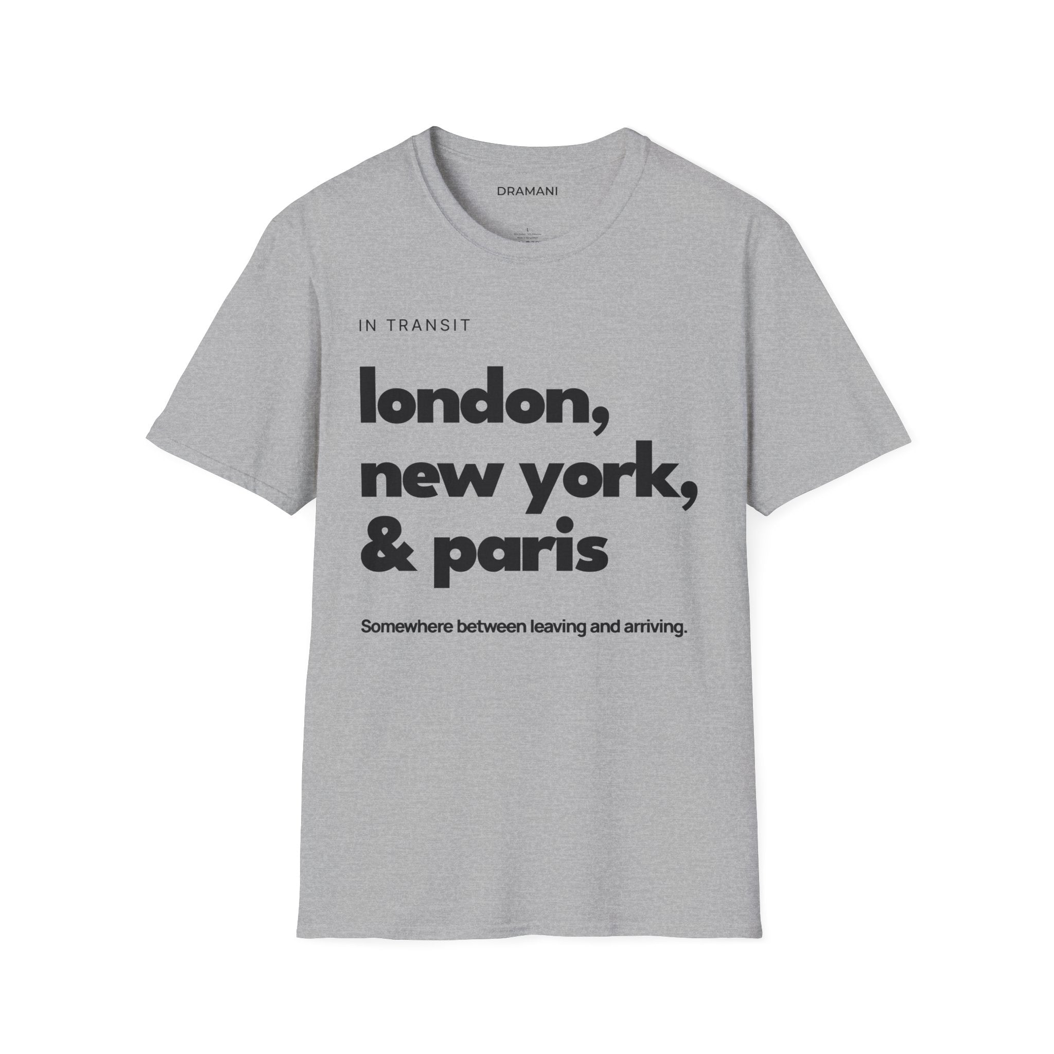 In Transit T-Shirt | London New York Paris Graphic Tee