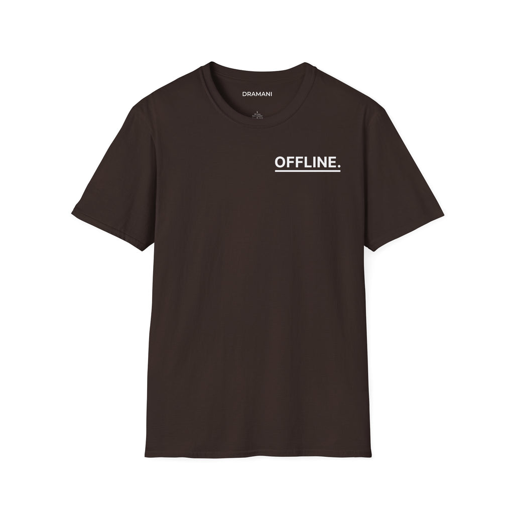 OFFLINE Graphic T-Shirt | Minimal Text Tee | Digital Detox Streetwear