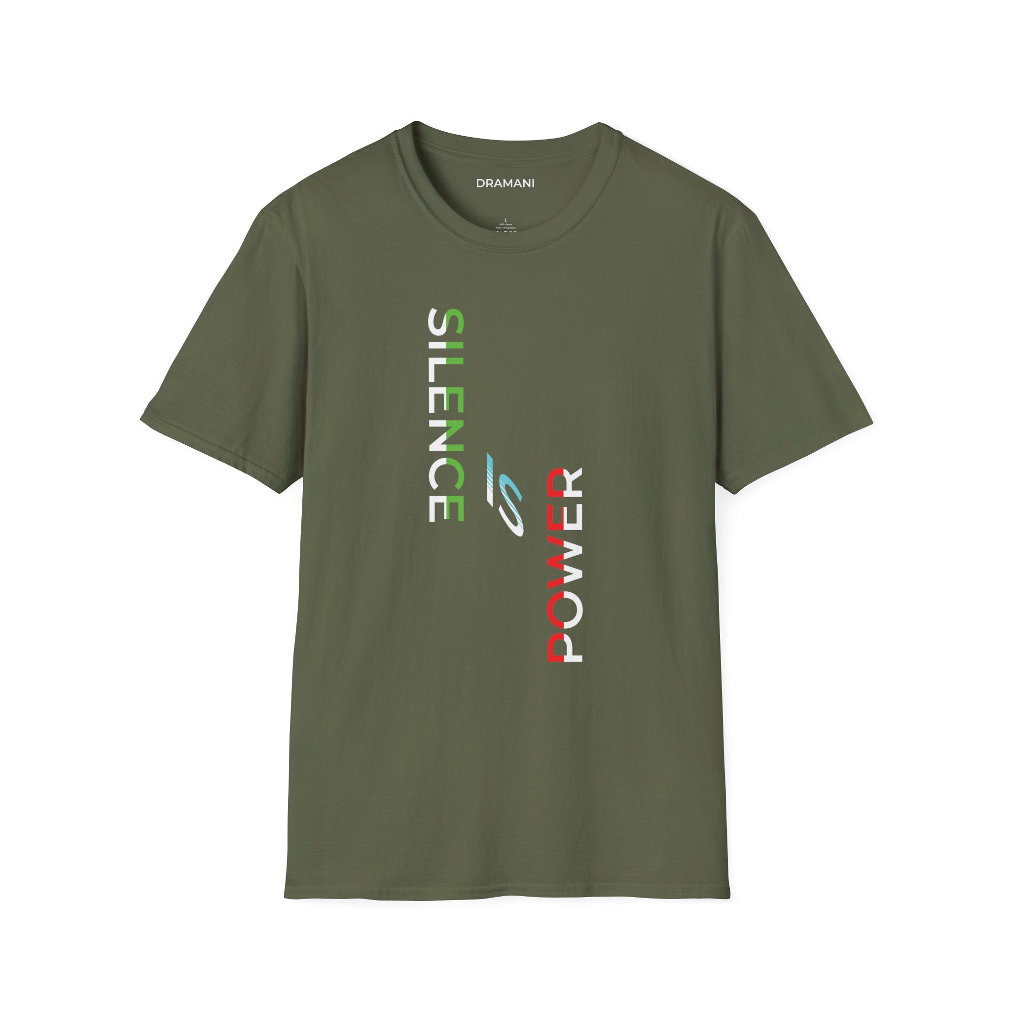 Silence Is Power Graphic T-Shirt | Minimal Statement Text Tee | Modern Streetwear
