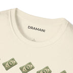 Money Pattern Graphic T-Shirt | Minimal Cash Print Tee | Clean Lifestyle Streetwear