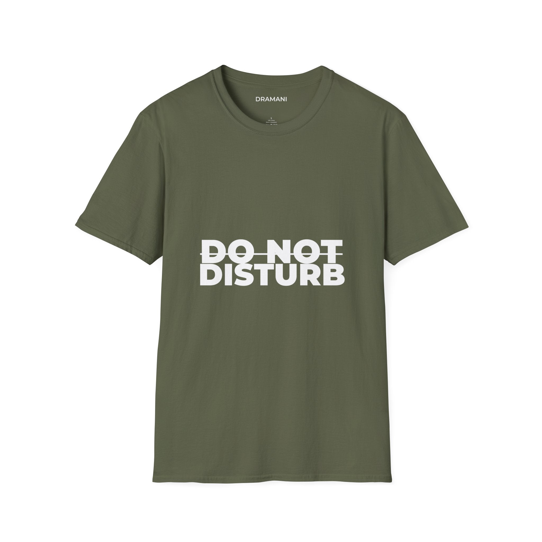 Do Not Disturb Graphic T-Shirt | Bold Minimal Text Tee | Statement Streetwear Shirt