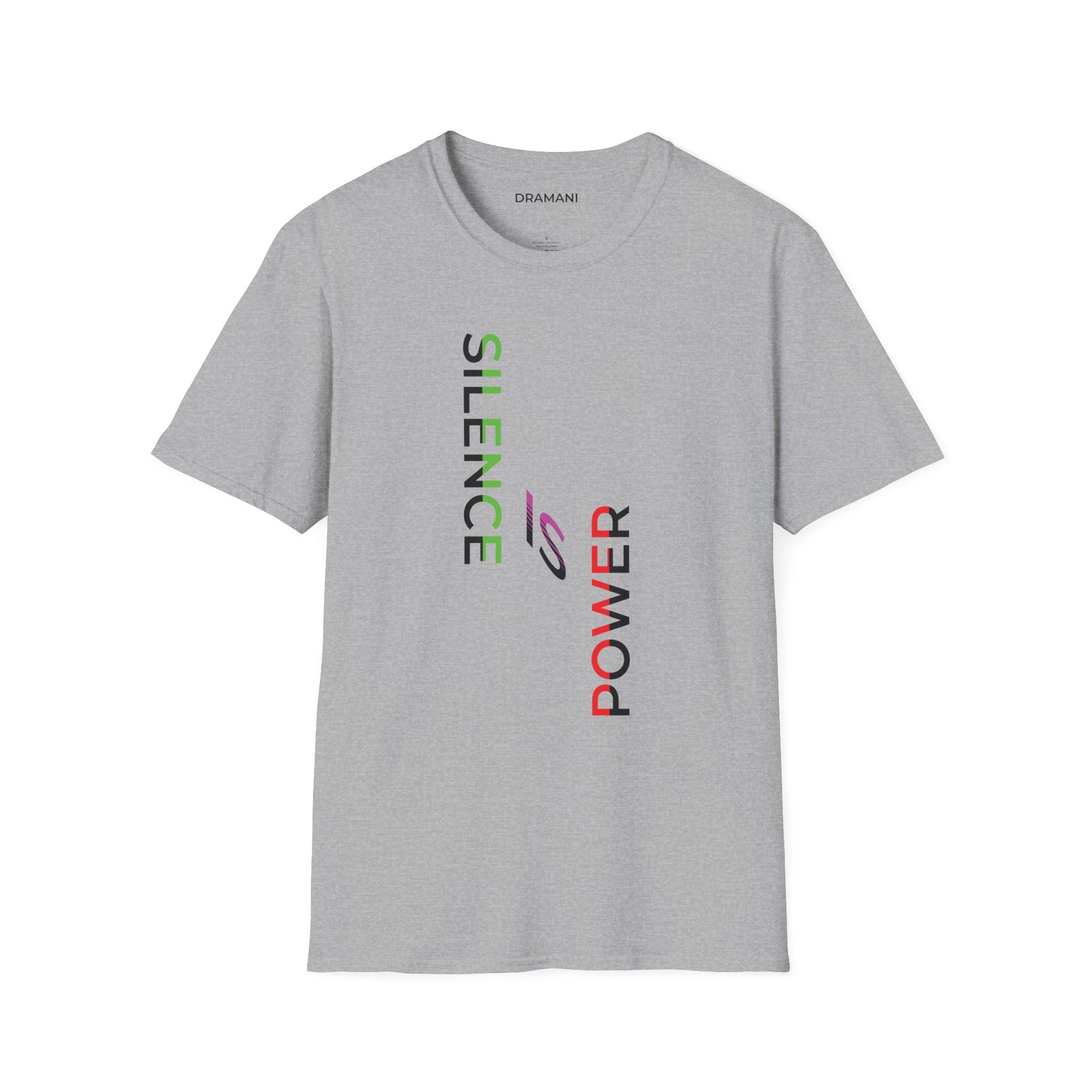 Silence Is Power Graphic T-Shirt | Minimal Statement Text Tee | Modern Streetwear