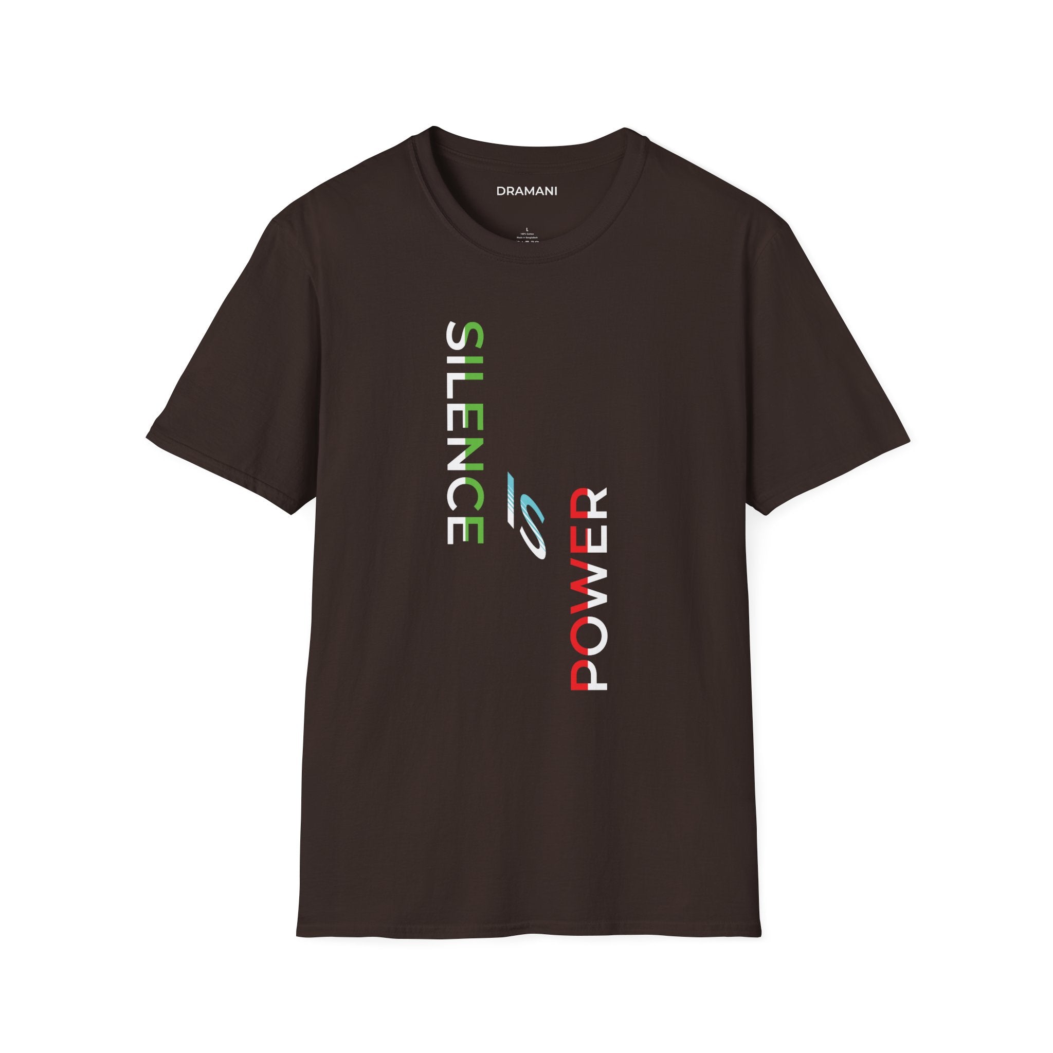 Silence Is Power Graphic T-Shirt | Minimal Statement Text Tee | Modern Streetwear
