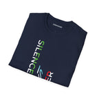 Silence Is Power Graphic T-Shirt | Minimal Statement Text Tee | Modern Streetwear