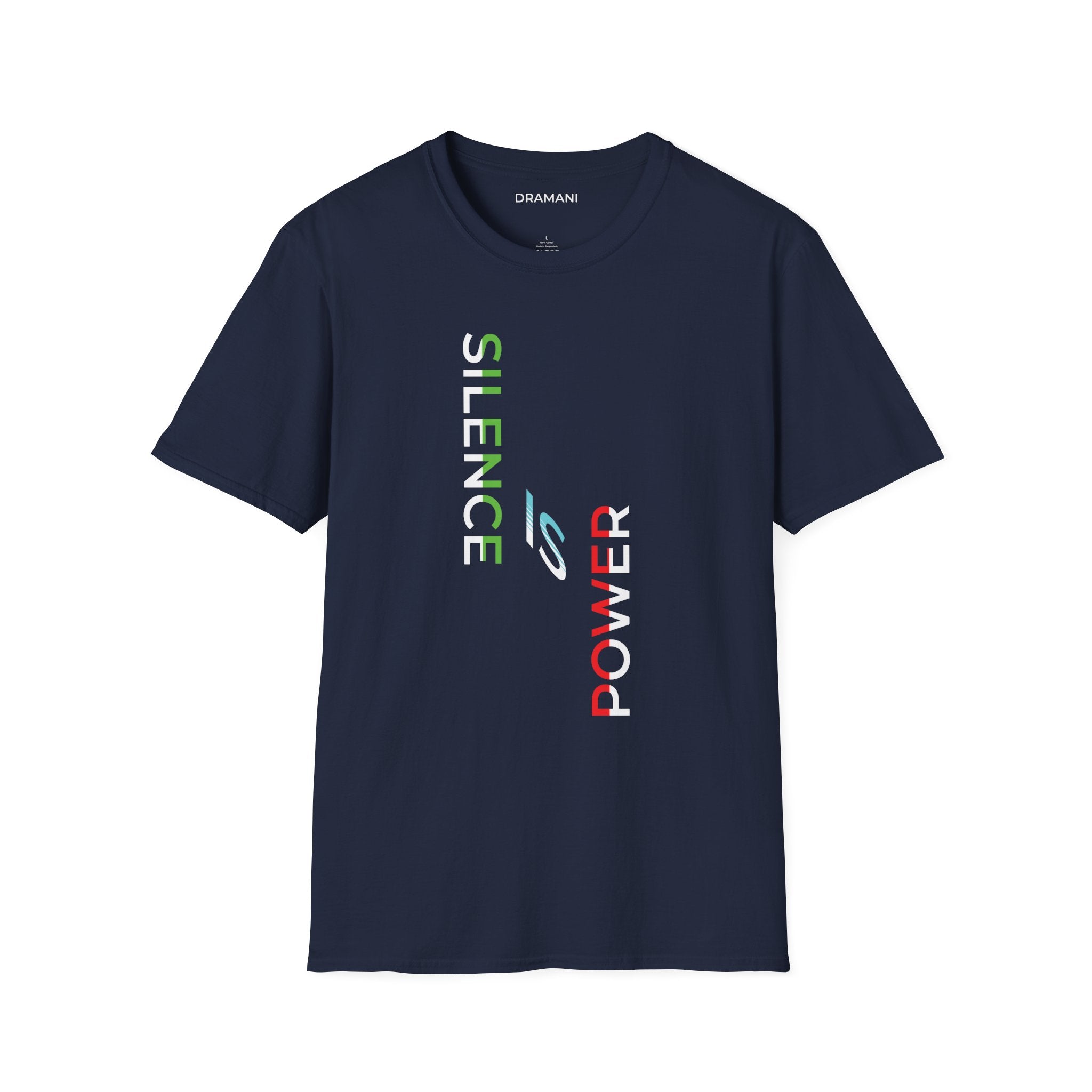 Silence Is Power Graphic T-Shirt | Minimal Statement Text Tee | Modern Streetwear