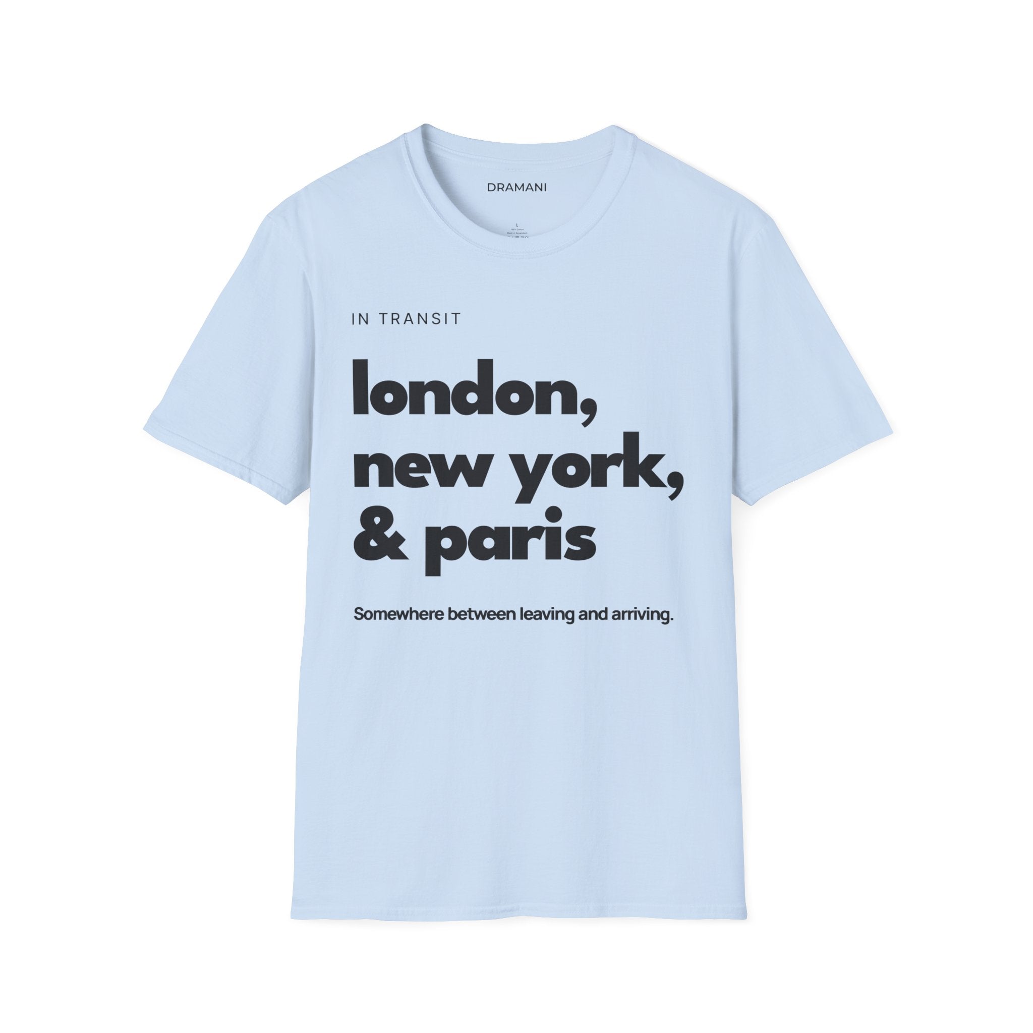 In Transit T-Shirt | London New York Paris Graphic Tee